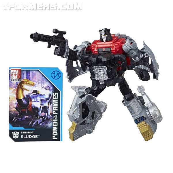 TRANSFORMERS GENERATIONS POWER OF THE PRIMES DELUXE CLASS DINOBOT SLUDGE   Out Of Pack (36 of 77)